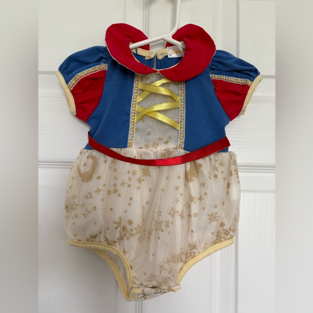 Size 0-3 months Princess Snow White Baby Girl Tutu Jumpsuit Costume Halloween